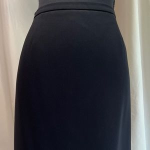 Ann Taylor Petite Black Triacetate Suit Skirt, 10P